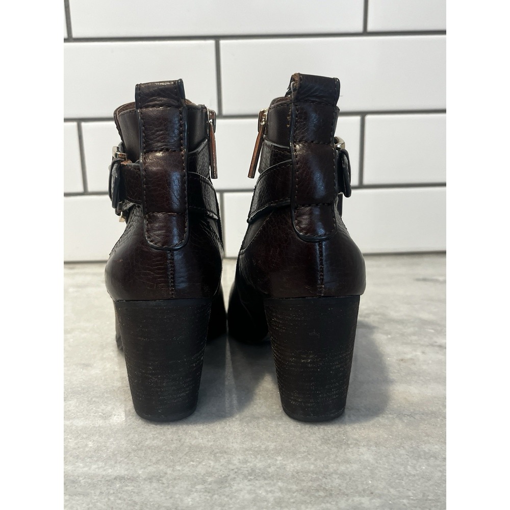 Louise Et Cie Lo-Vianne Brown‎ Leather Buckle Ankle Boots Booties Size 5 - Picture 3 of 12